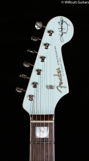 Fender Kenny Wayne Shepherd Stratocaster Transparent Faded Sonic Blue Rosewood Fingerboard DEMO
