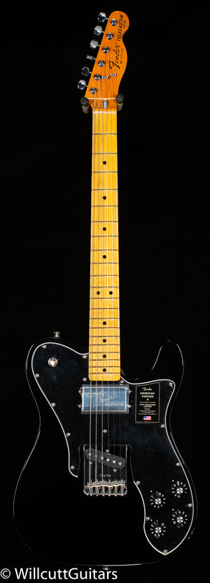 Fender American Vintage II 1977 Telecaster Custom Maple Fingerboard Black (036)