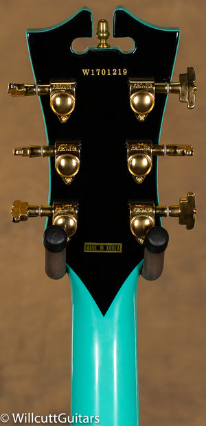 D'Angelico Excel SS Semi-Hollow Stairstep Tailpiece Surf Green