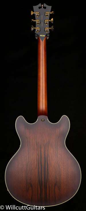 D'Angelico Deluxe DC Satin Brown Burst Limba (302)