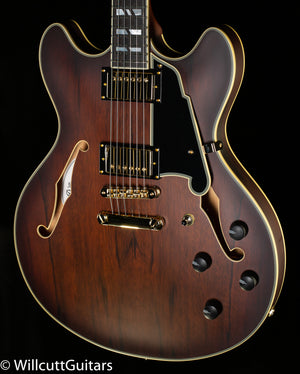 D'Angelico Deluxe DC Satin Brown Burst Limba (302)