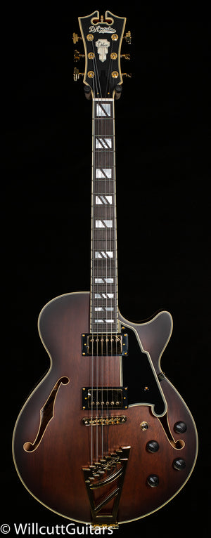 D'Angelico Deluxe SS Satin Brown Burst Limba HH (435)