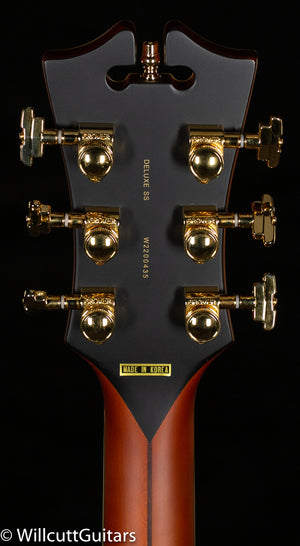 D'Angelico Deluxe SS Satin Brown Burst Limba HH (435)
