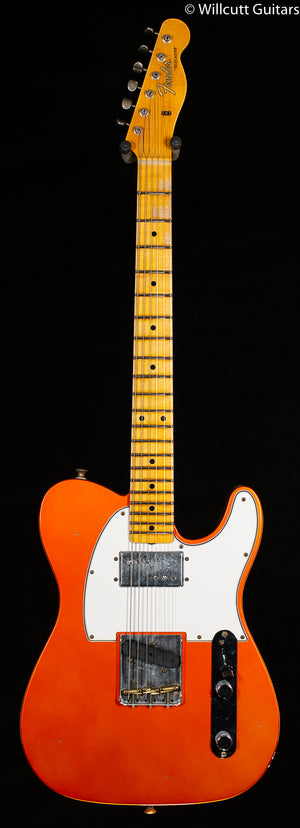 Fender Custom Shop Postmodern Tele Journeyman Relic Maple Fingerboard Faded Aged Candy Tangerine (700)