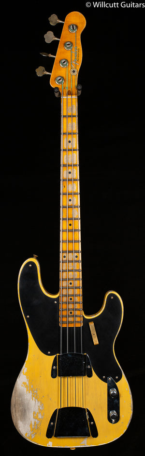 Fender Custom Shop Limited Edition 1951 Precision Bass Aged Nocaster Blonde Bass Guitar