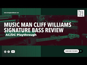 Ernie Ball Music Man Cliff Williams StingRay Bass Back in Burst Bass Guitar