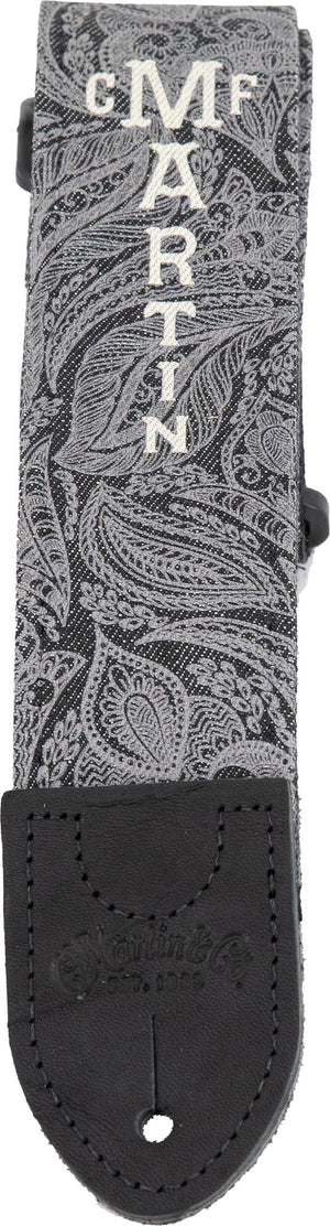 Martin Strap Denim, Black, Paisley