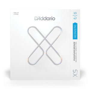 D'Addario XSAPB1047-12 10-47 12-String Extra Light, XS Coated Phosphor Bronze