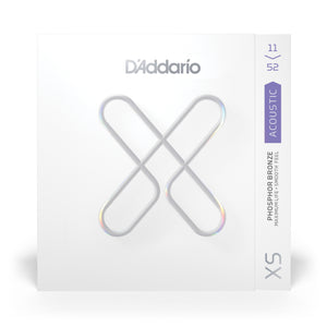 D'Addario XSAPB1152 11-52 Custom Light, XS Coated Phosphor Bronze