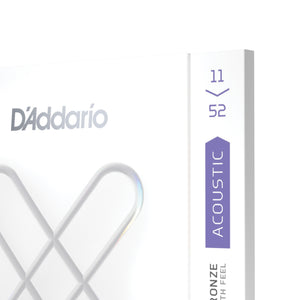 D'Addario XSAPB1152 11-52 Custom Light, XS Coated Phosphor Bronze