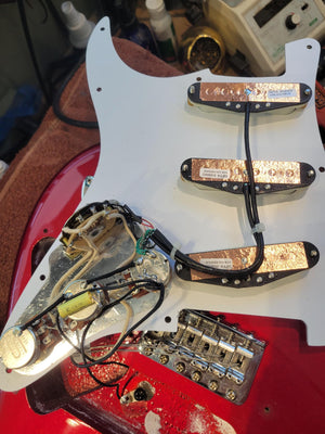 2010 Fender American Special Stratocaster Candy Apple Red Changed Body and Pickups