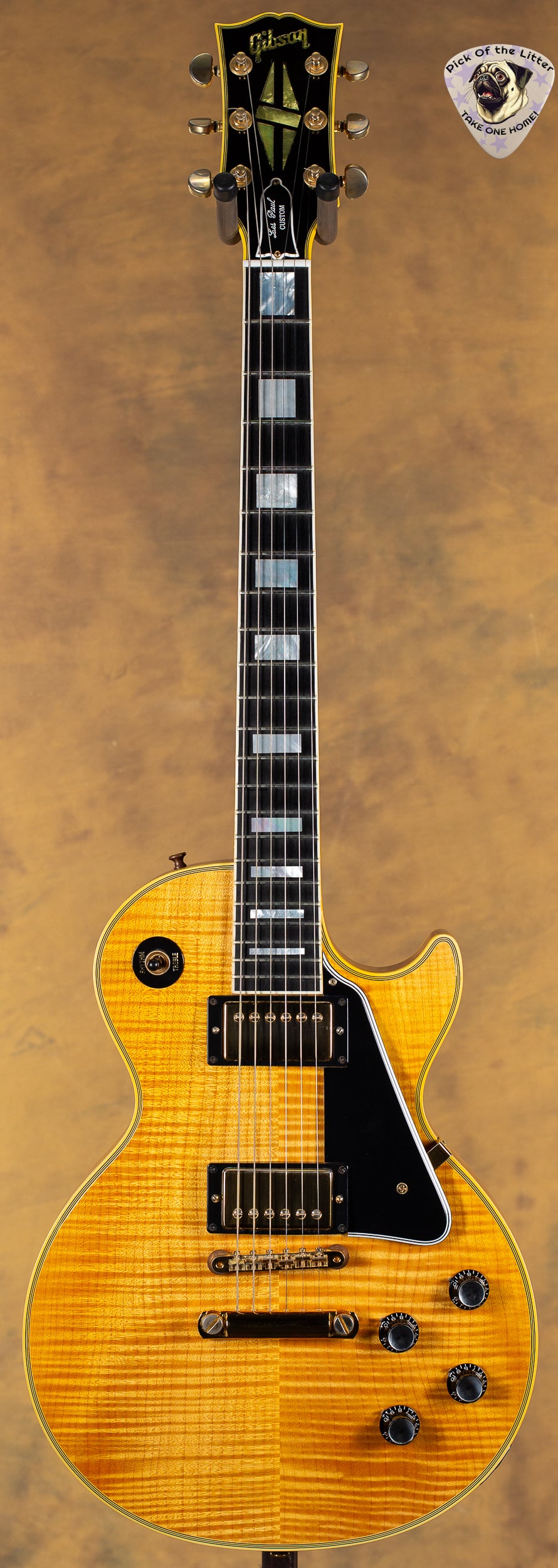 2000 Gibson Custom Shop 1968 Les Paul Custom Natural Flame Top