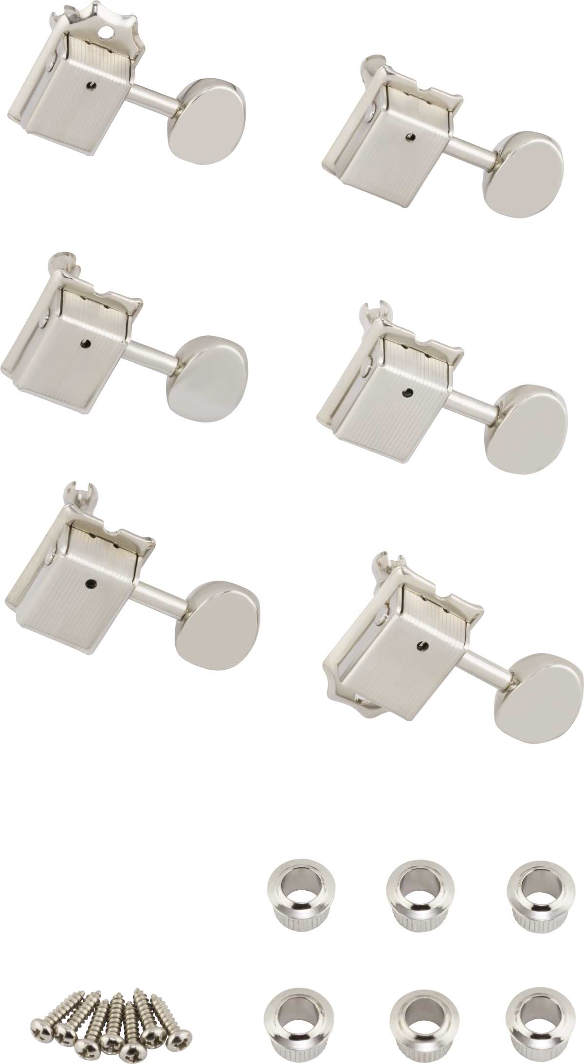 Fender Vintage-Style Strat®/Tele® Tuners, Nickel (6)