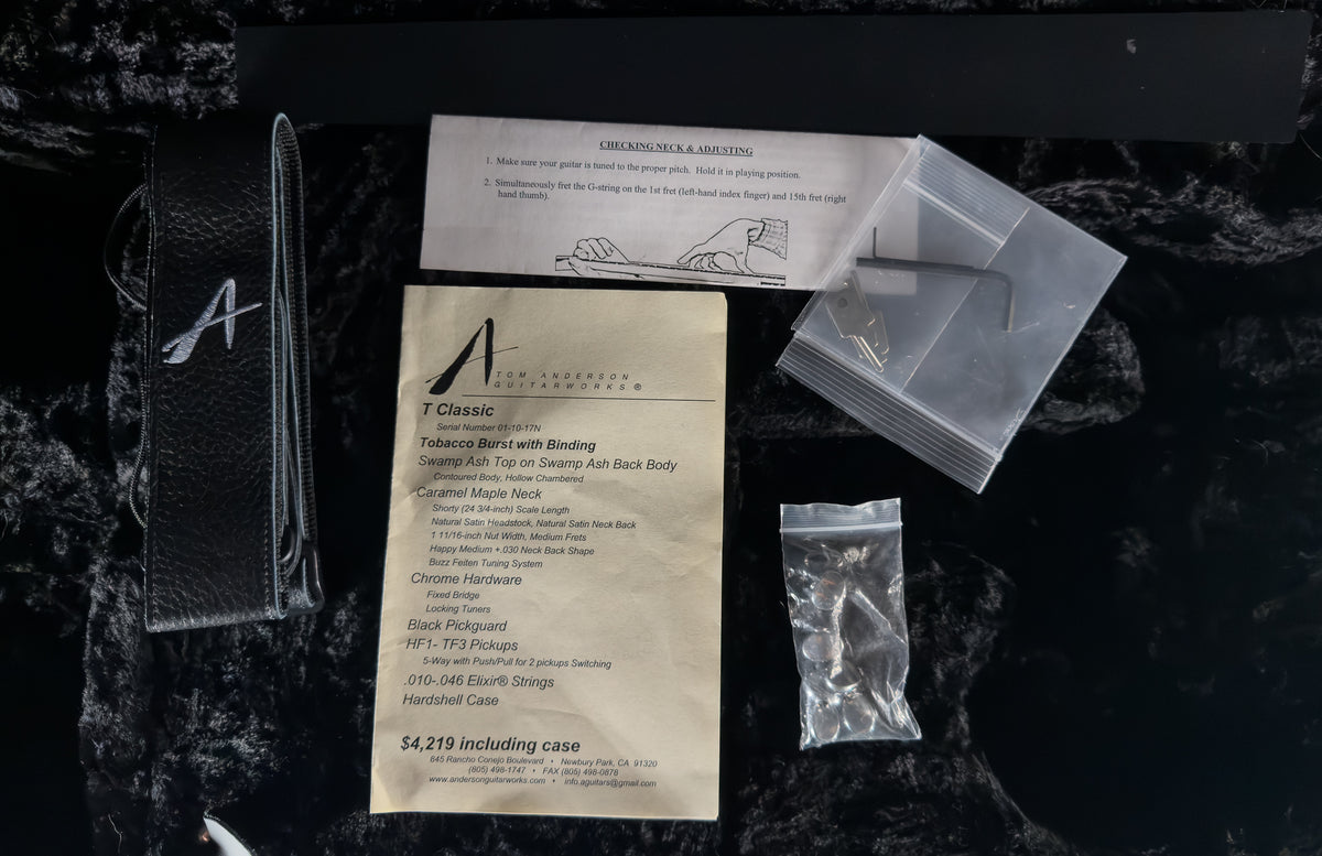 2017 Tom Anderson T Classic Tobacco Burst with Binding