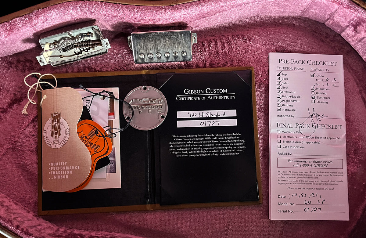 2021 Gibson Custom Shop Wildwood Spec 1960 Les Paul Standard VOS