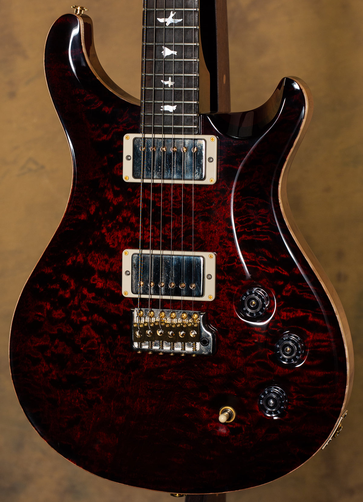 PRS DGT Wood Library Edition Fire Red Burst Brazilian Fretboard