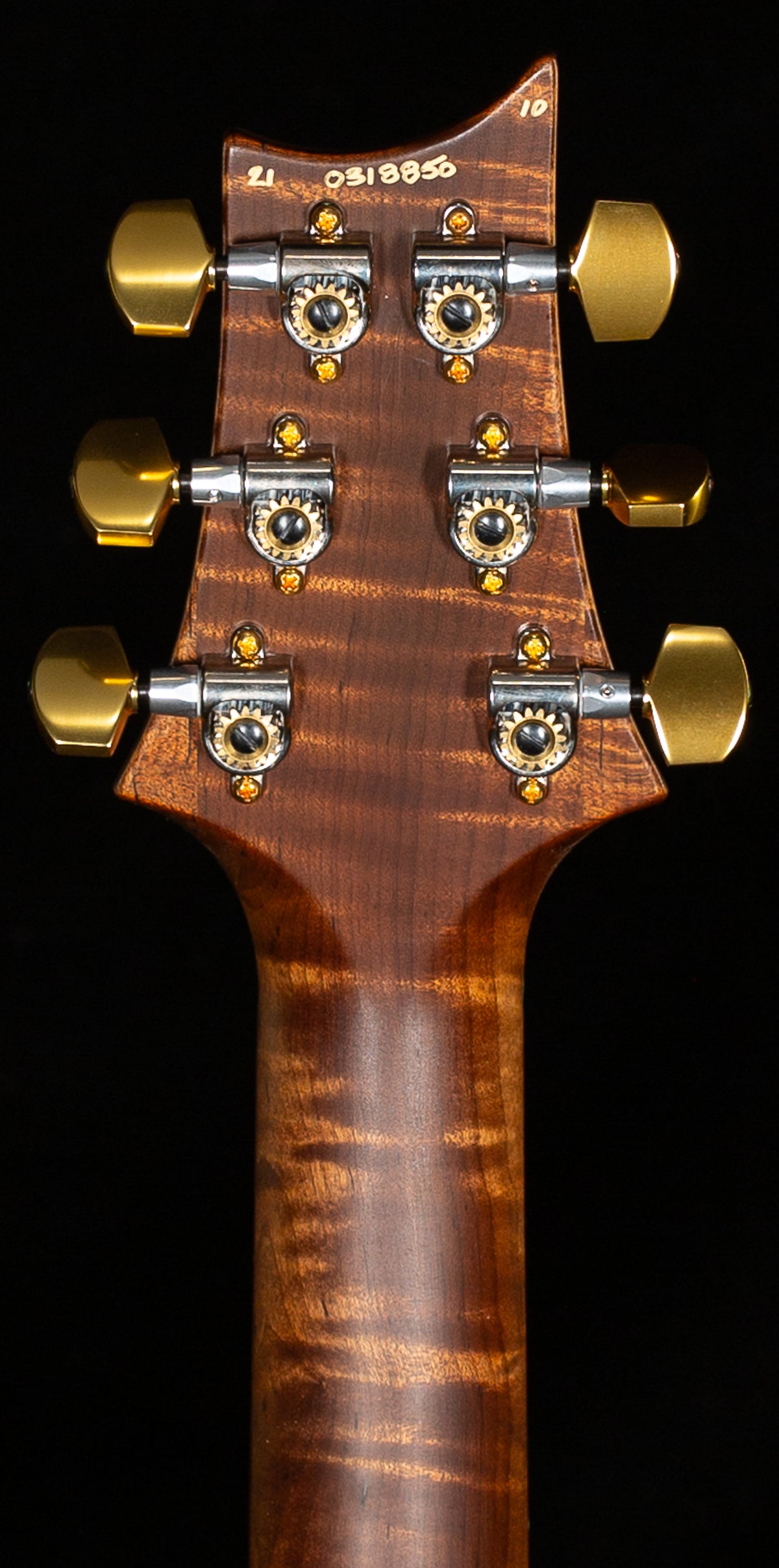 2021 PRS Custom 24 Wood Library Edition Black Gold Burst Roasted Maple