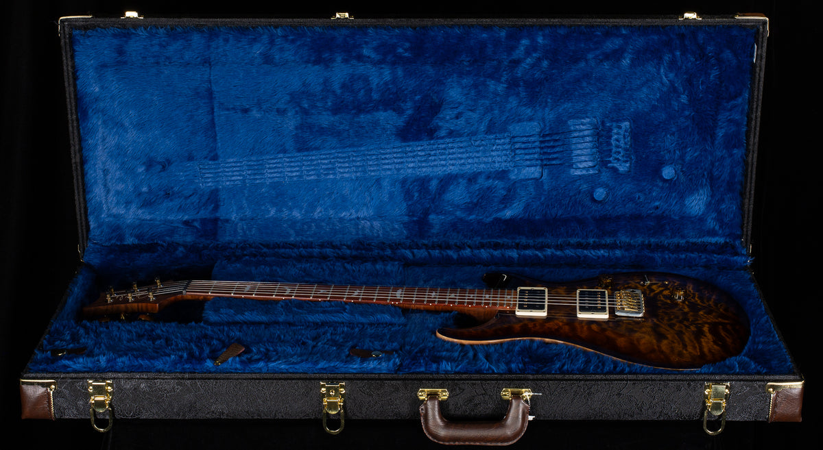 2021 PRS Custom 24 Wood Library Edition Black Gold Burst Roasted Maple