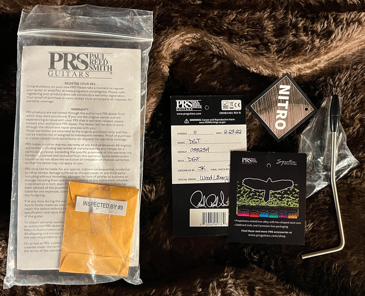 2021 PRS DGT Wood Library 10 Top