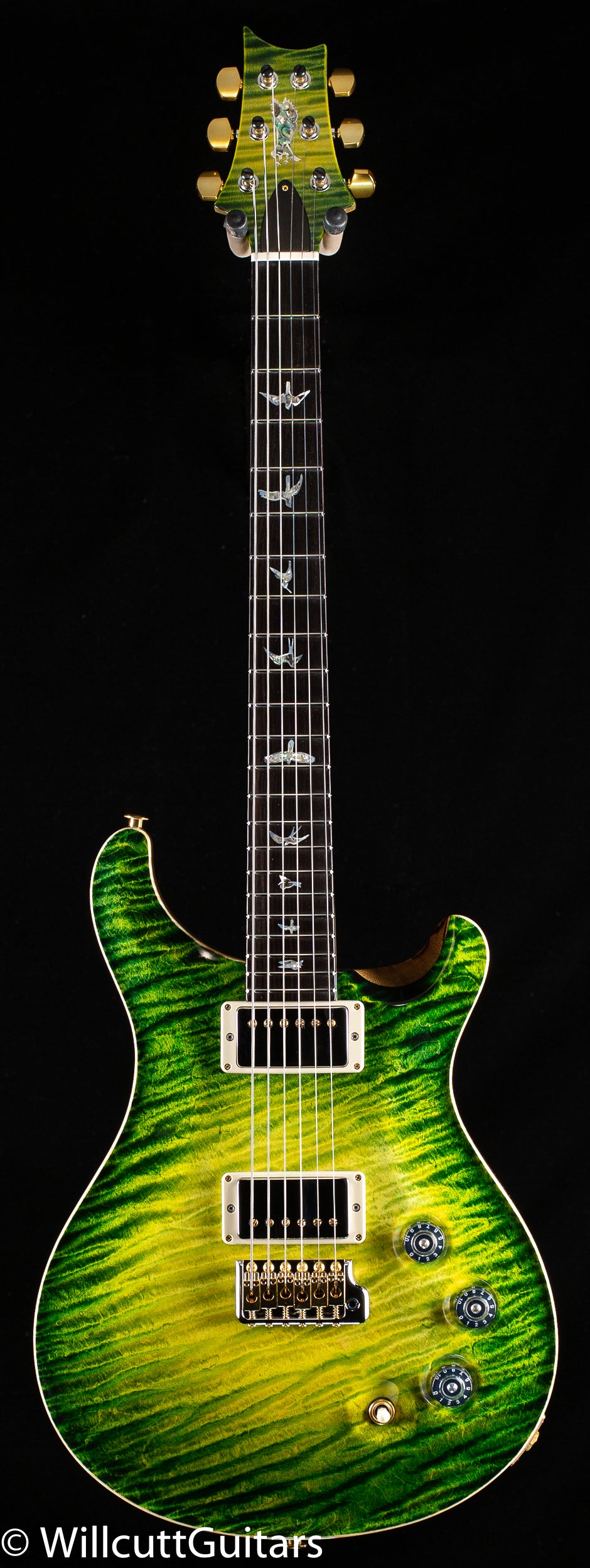 2022 PRS Private Stock 9894 DGT Electric Rainforest Glow One-Piece Quilt (742)