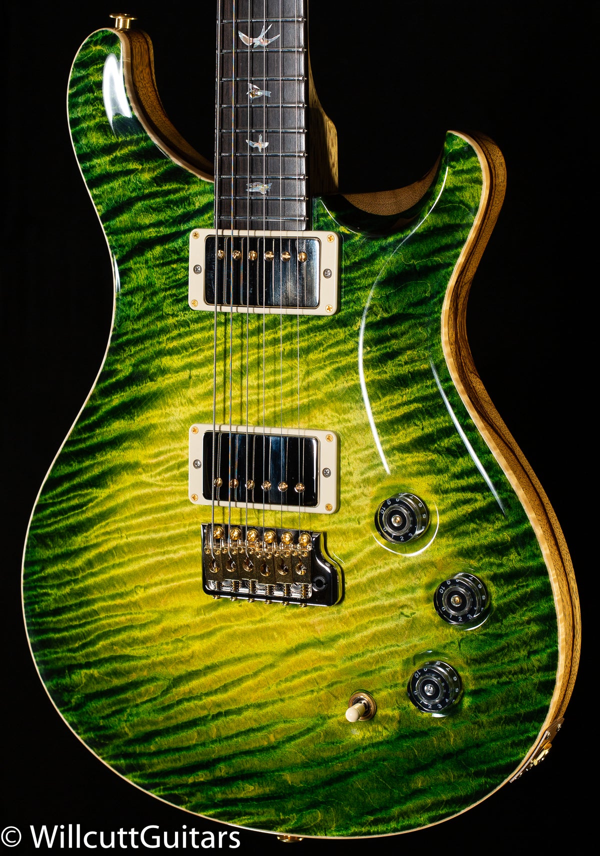 2022 PRS Private Stock 9894 DGT Electric Rainforest Glow One-Piece Quilt (742)