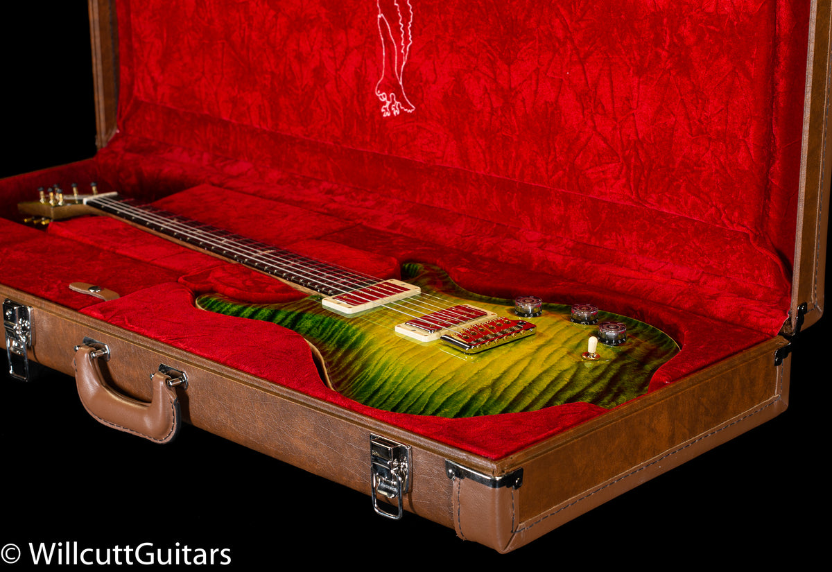 2022 PRS Private Stock 9894 DGT Electric Rainforest Glow One-Piece Quilt (742)