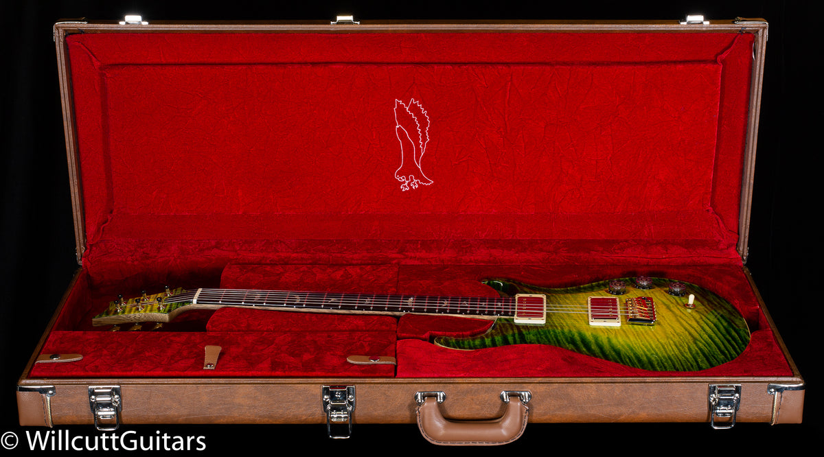 2022 PRS Private Stock 9894 DGT Electric Rainforest Glow One-Piece Quilt (742)