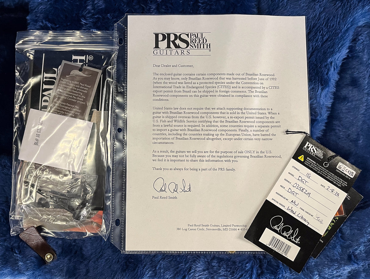 PRS Wood Library DGT Gold Top Brazilian (219)