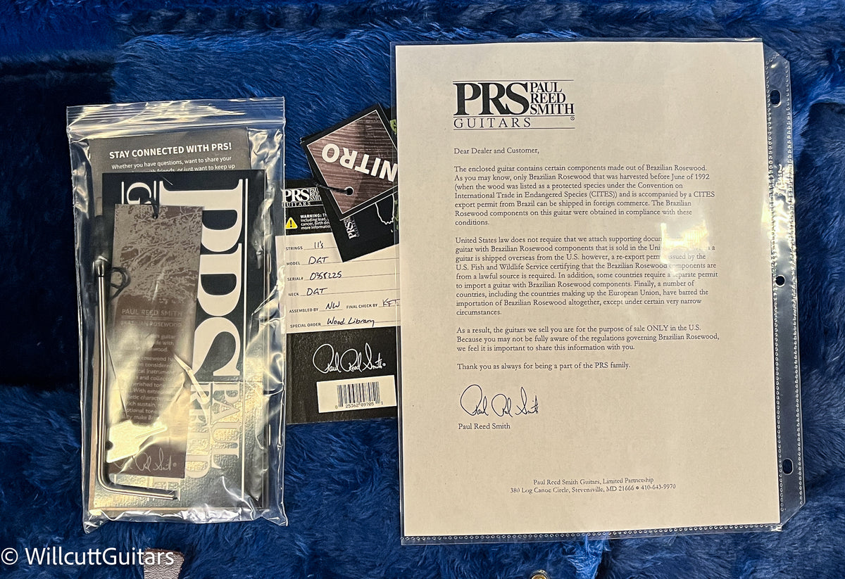 PRS Wood Library DGT Gold Top Brazilian (225)