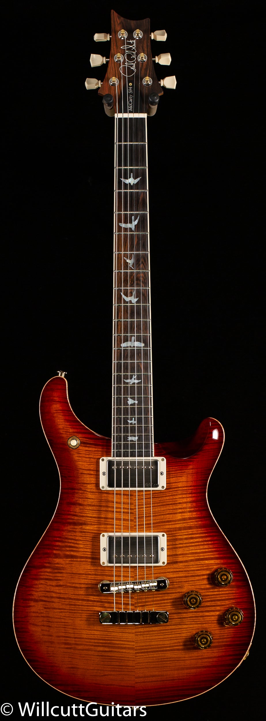 PRS Wood Library McCarty 594 Dark Cherry Sunburst 10 Top Brazilian Rosewood (735)