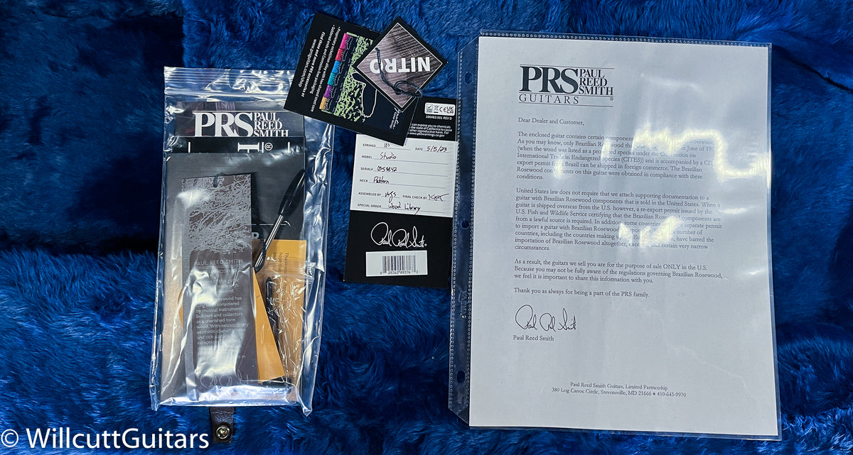 PRS Wood Library Studio Santana Yellow 10 Top Torrefied Maple Neck (842)
