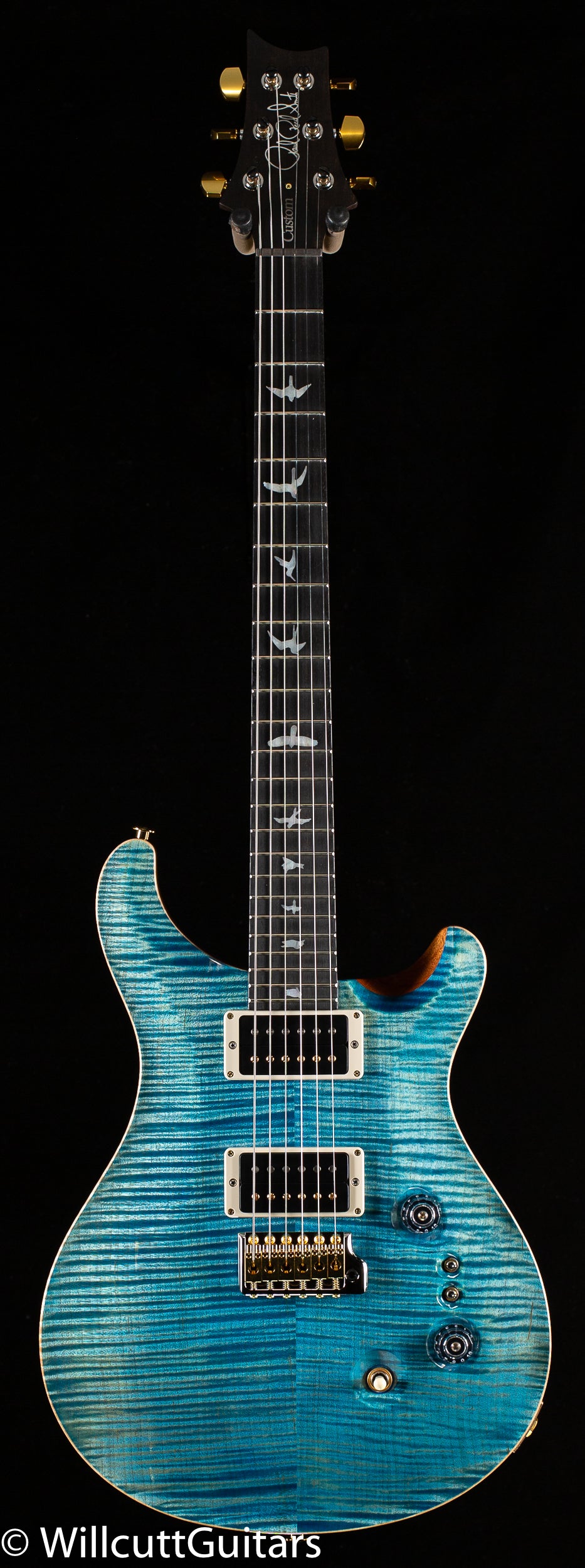 PRS Wood Library Custom 24-08 Aquableux 10 Top Rosewood Neck (947)