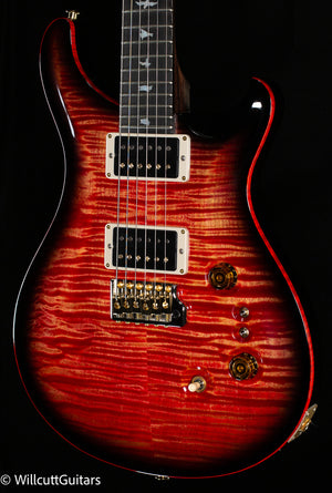 PRS Wood Library Custom 24-08 Blood Orange Smokeburst 10 Top Rosewood Neck (948)