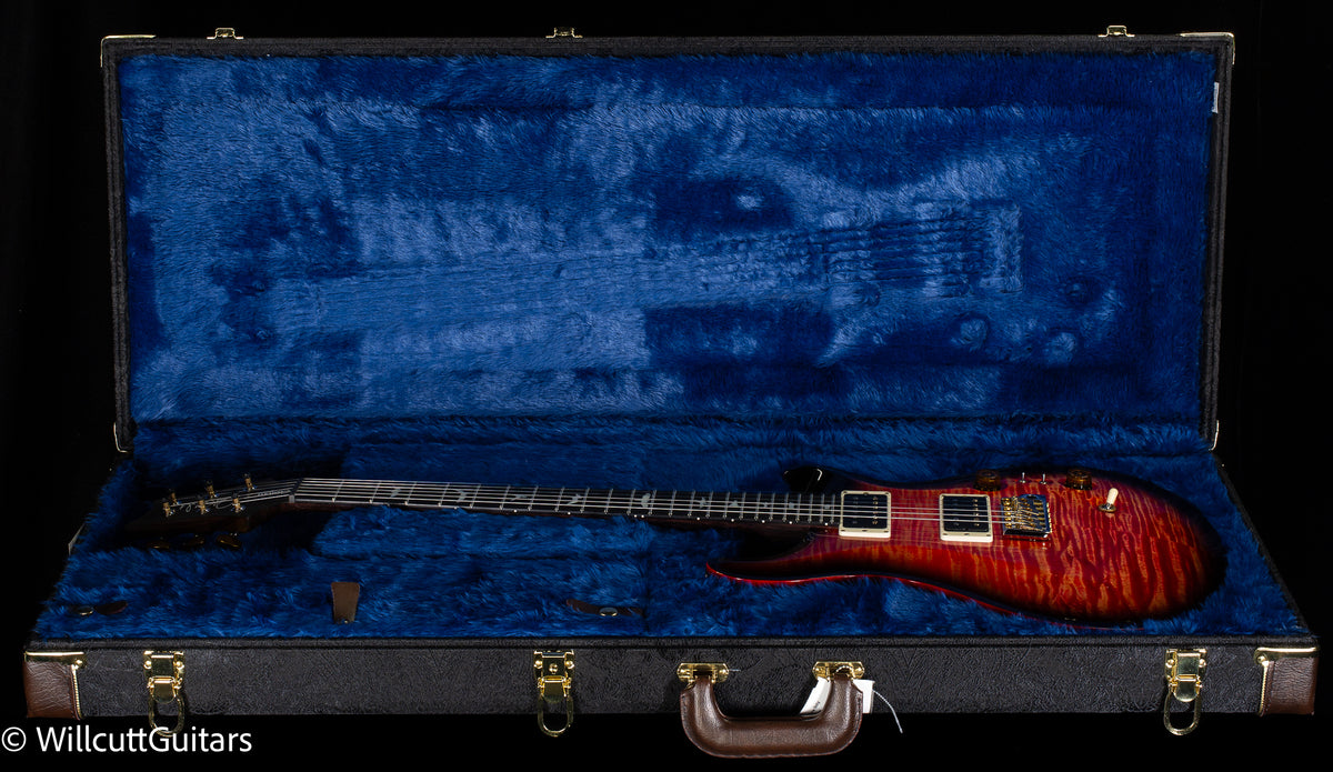 PRS Wood Library Custom 24-08 Blood Orange Smokeburst 10 Top Rosewood Neck (948)