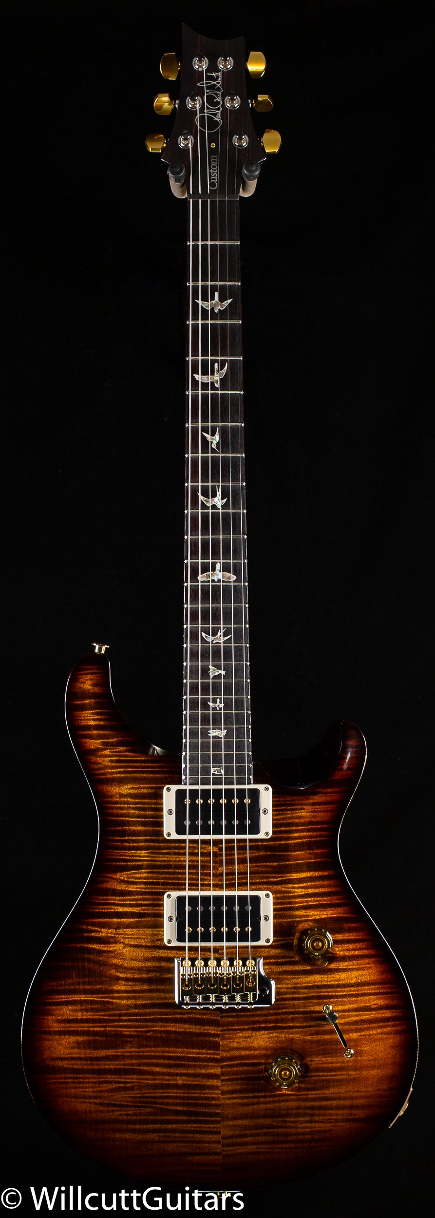 PRS Custom 24 Black Gold Wraparound 10 Top (060) - Willcutt