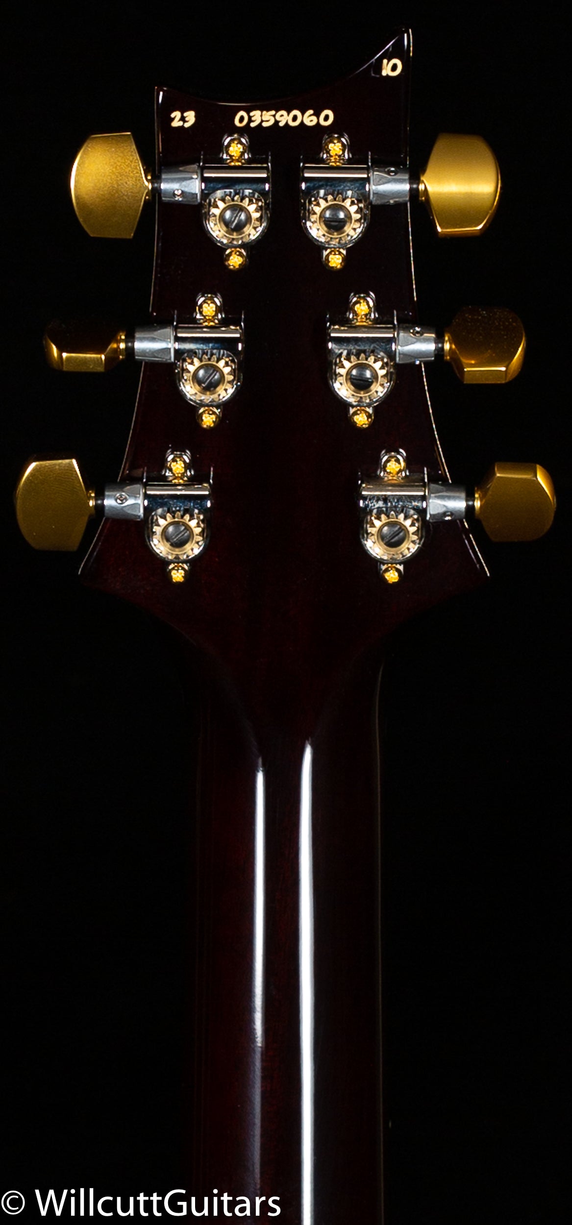 PRS Custom 24 Black Gold Wraparound 10 Top (060)