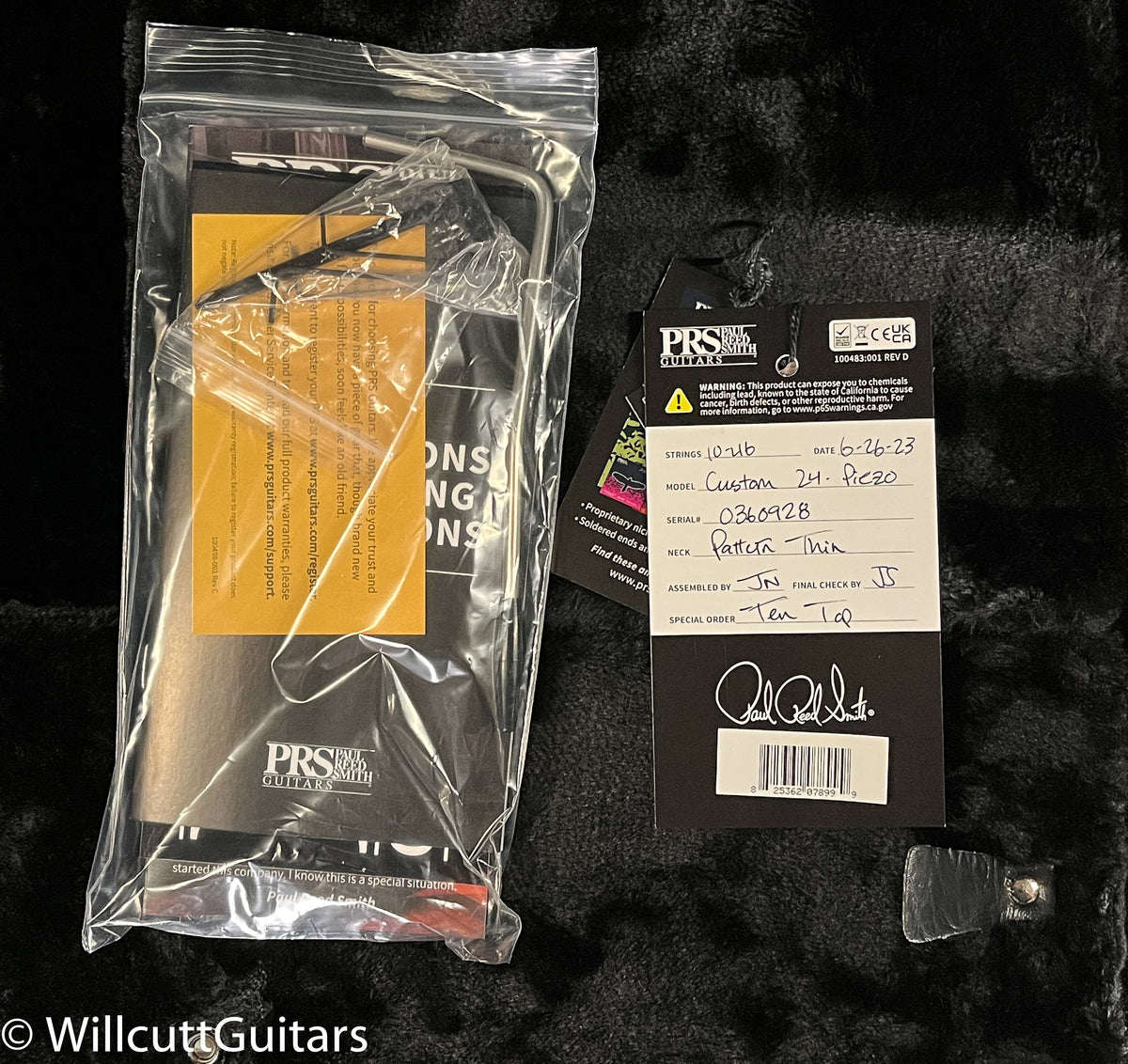 PRS Custom 24 Piezo Purple Iris 10 Top (928)