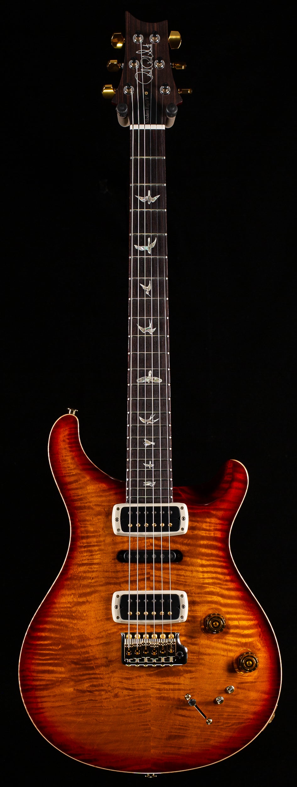 PRS Modern Eagle V  Dark Cherry Burst 10 Top (690)