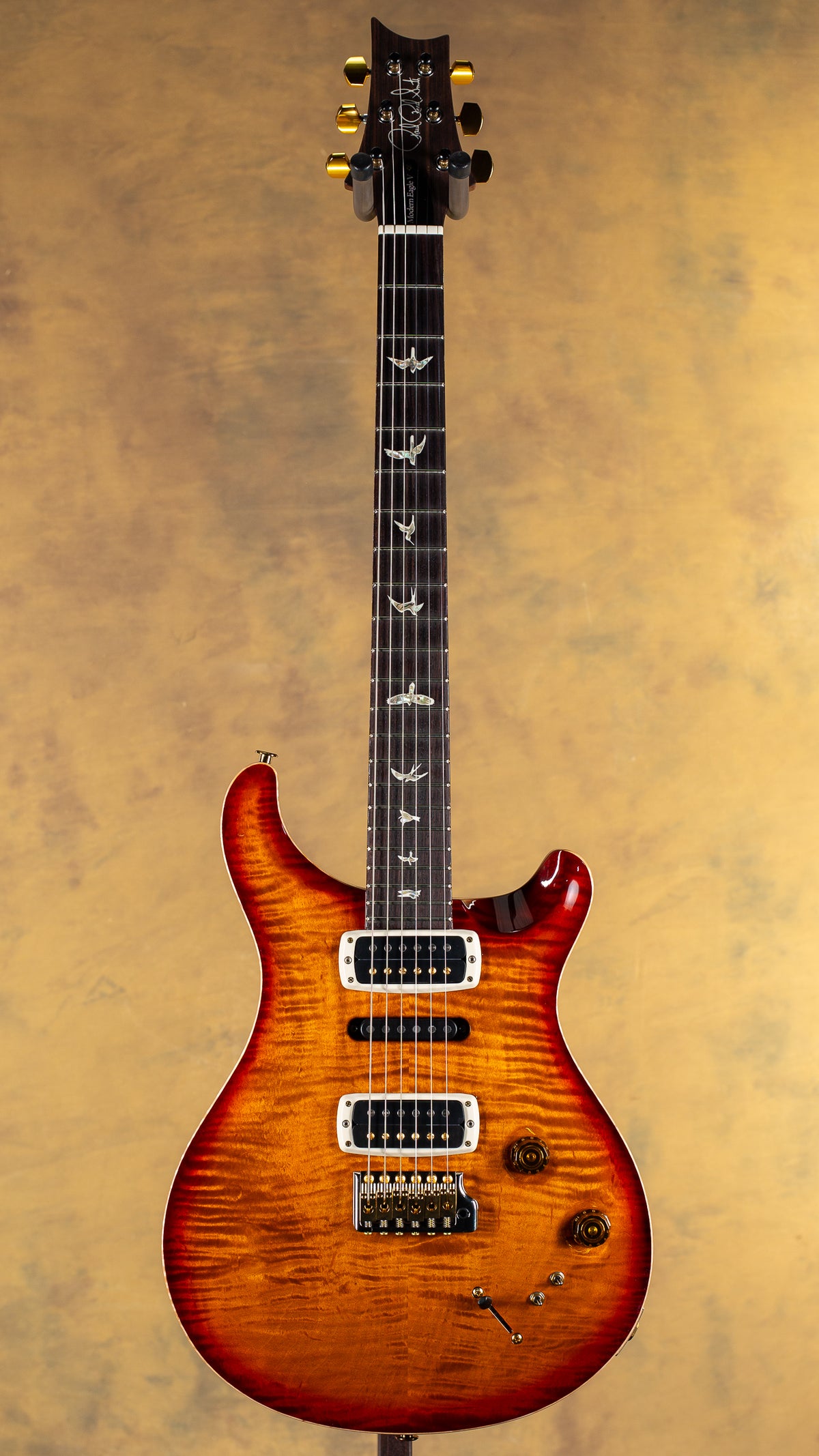 2023 PRS Modern Eagle V Dark Cherry Burst 10 Top