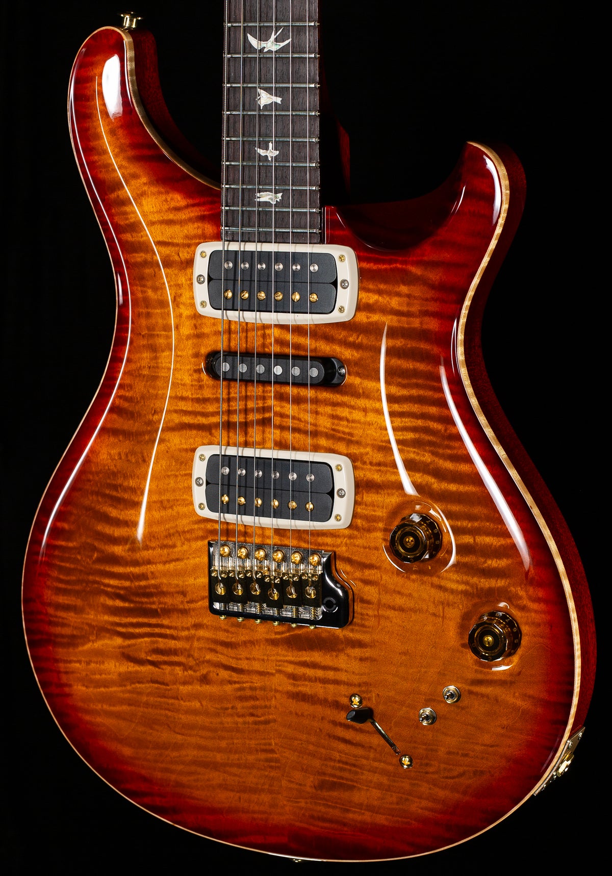 PRS Modern Eagle V  Dark Cherry Burst 10 Top (690)