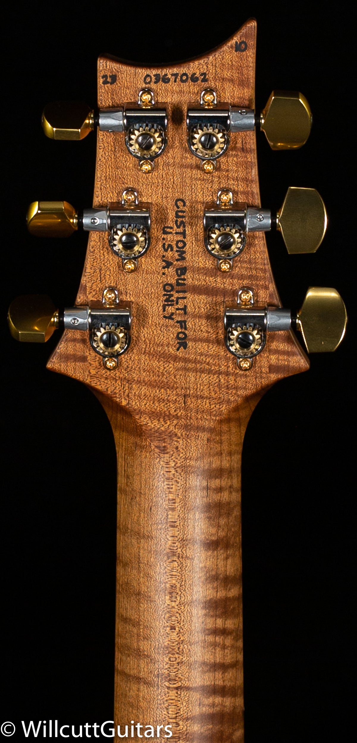 PRS Wood Library Studio Black Gold Burst 10 Top Torrefied Maple Neck (062)