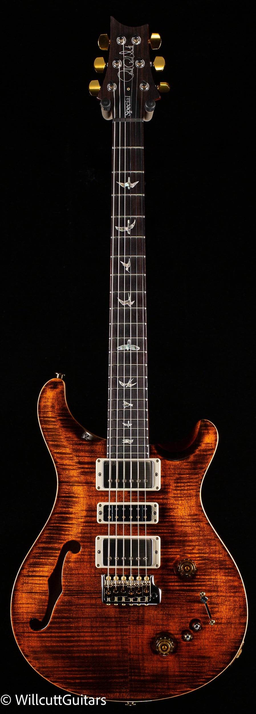 PRS Special Semi-Hollow Orange Tiger 10 Top (293) - Willcutt Guitars