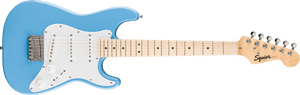 Fender Squier Mini Stratocaster, Maple Fingerboard, White Pickguard, California Blue (795)