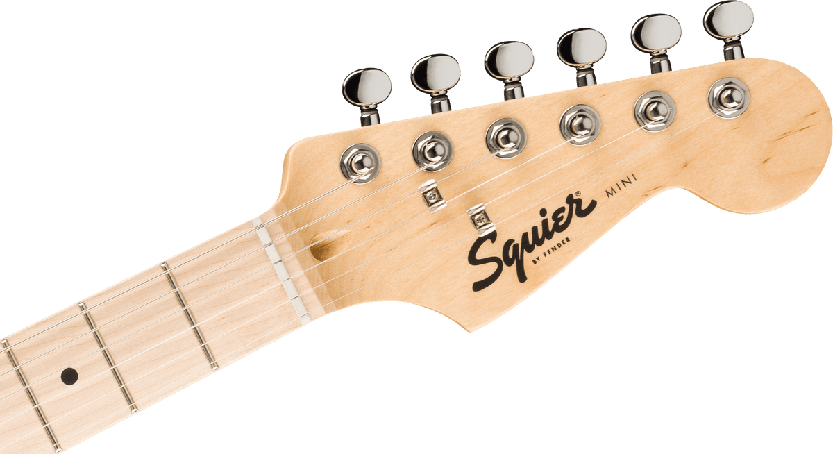 Fender Squier Mini Stratocaster, Maple Fingerboard, White Pickguard, California Blue (795)