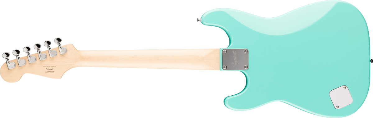 Fender Squier Mini Stratocaster, Maple Fingerboard, White Pickguard, Seafoam Green (094)