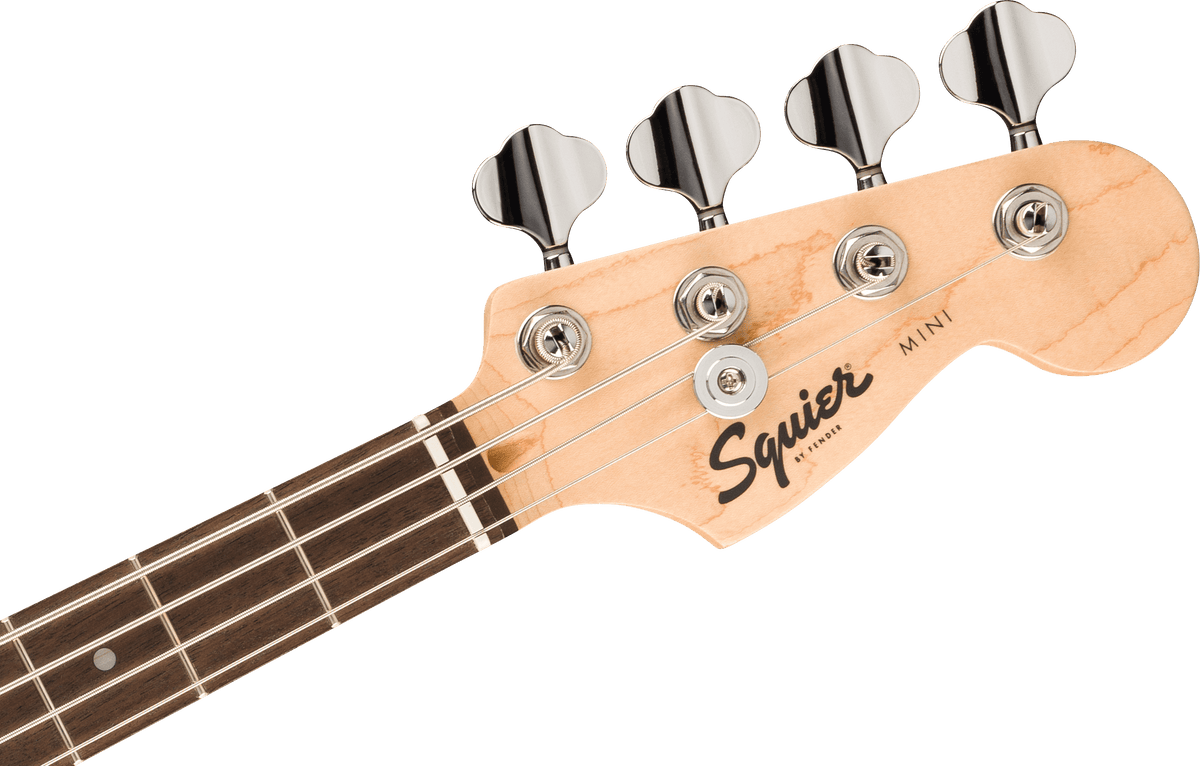 Fender Squier Mini Precision Bass, Laurel Fingerboard, White Pickguard, 2-Color Sunburst (284)