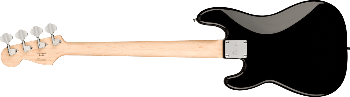 Fender Squier Mini Precision Bass, Laurel Fingerboard, White Pickguard, Black (190)