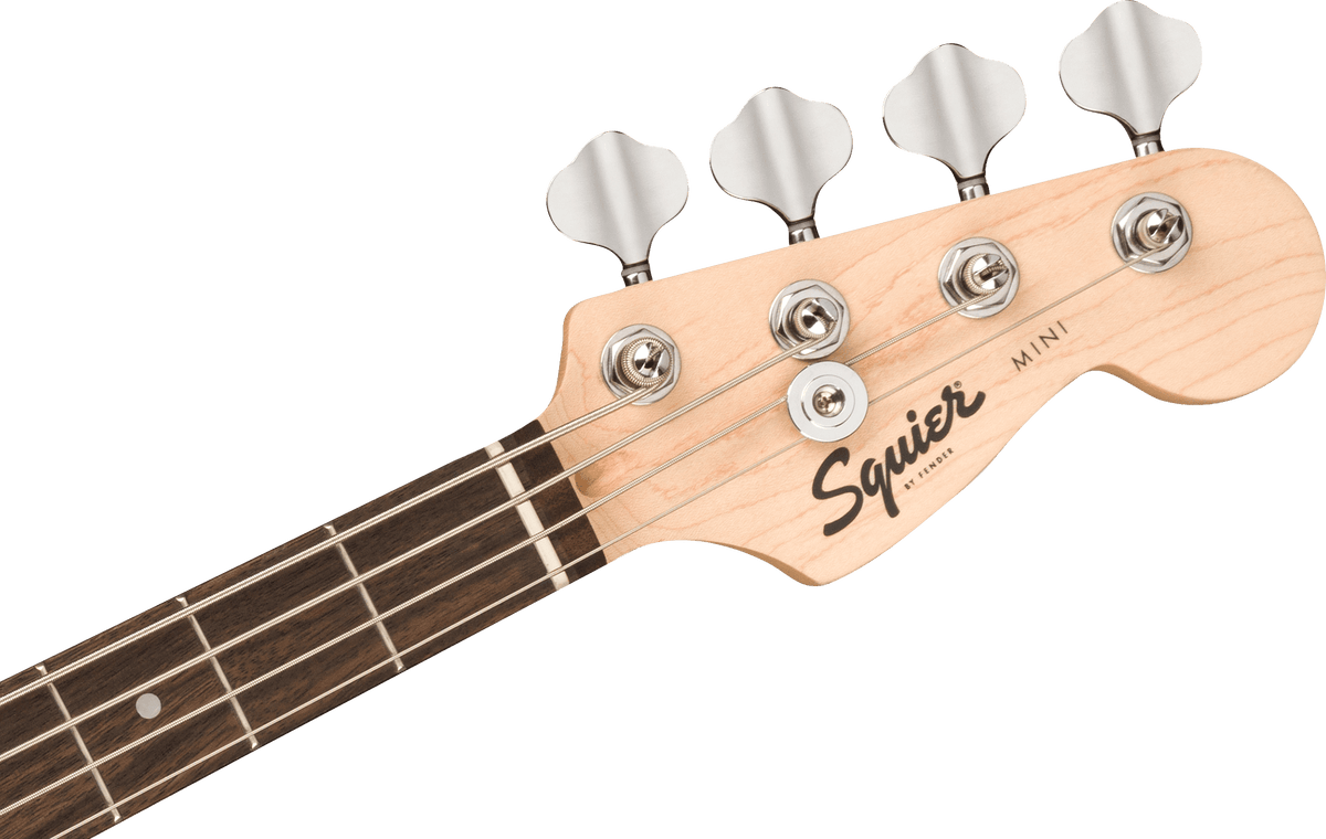 Fender Squier Mini Precision Bass, Laurel Fingerboard, White Pickguard, Black (190)