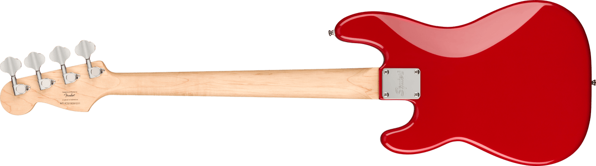 Fender Squier Mini Precision Bass, Laurel Fingerboard, White Pickguard, Dakota Red (678)