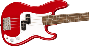Fender Squier Mini Precision Bass, Laurel Fingerboard, White Pickguard, Dakota Red (678)
